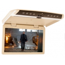 Автомобильный потолочный монитор 15.6" со встроенным Full HD медиаплеером ERGO ER156FH (бежевый)