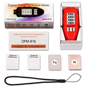 Толщиномер CARSYS DPM-816 PRO красный