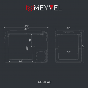 Компрессорный автохолодильник Meyvel AF-K40