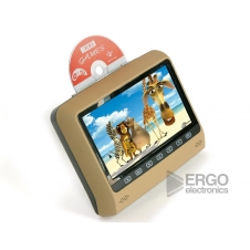 Навесной монитор на подголовник с LCD 9" и DVD-проигрывателем ERGO (бежевый)