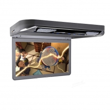 Автомобильный потолочный монитор 13.3" со встроенным Full HD медиаплеером ERGO ER13S-DVD (темно-серый)