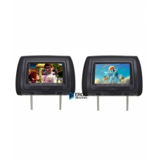 Комплект подголовников со встроенным DVD плеером и LCD монитором 7" ERGO ER704HD (чёрный)